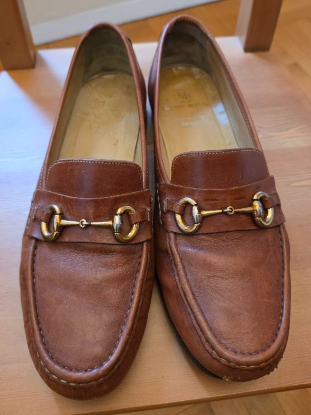Bruno Magli Men's Kirby Slip On Leather Loafer, Sz 13W, Cognac